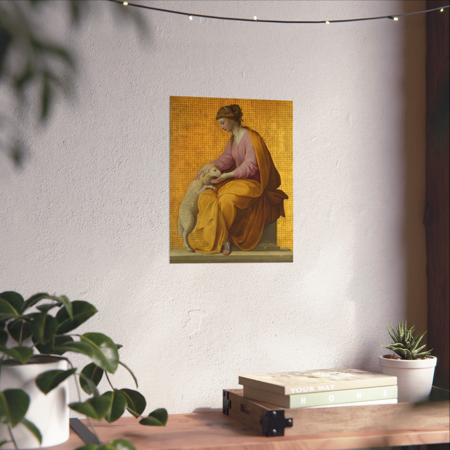 Virtues Art - Meekness - Fine Art Print - Elegant - Vertical Poster - Vintage Art Print