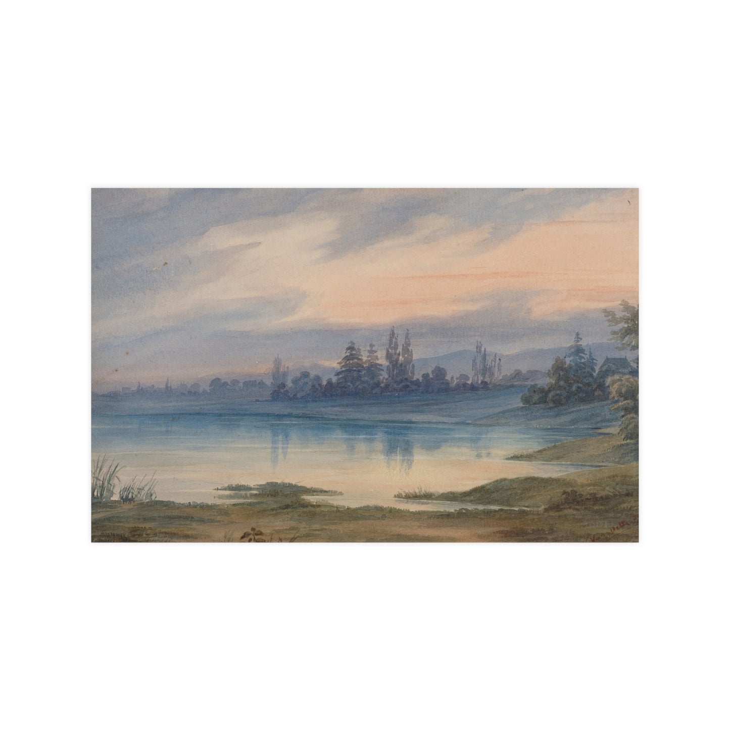 Landscape near Strasbourg - European Pastoral Fine Art Poster