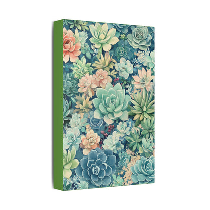 Succulents in Pastel - Secret Garden Collection - Fine Art Print on Canvas