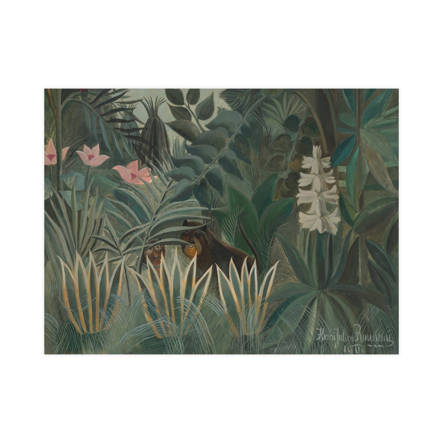 The Equatorial Jungle - Rousseau Tropical Fine Art Poster