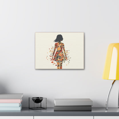 You Belong Among the Wildflowers  - Flower Girl - Print on Canvas