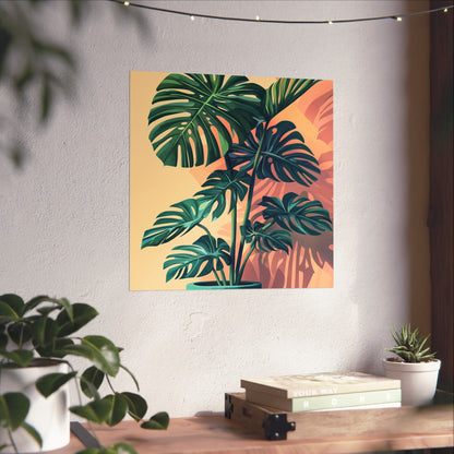 Tropical Monstera Botanical Fine Art Print
