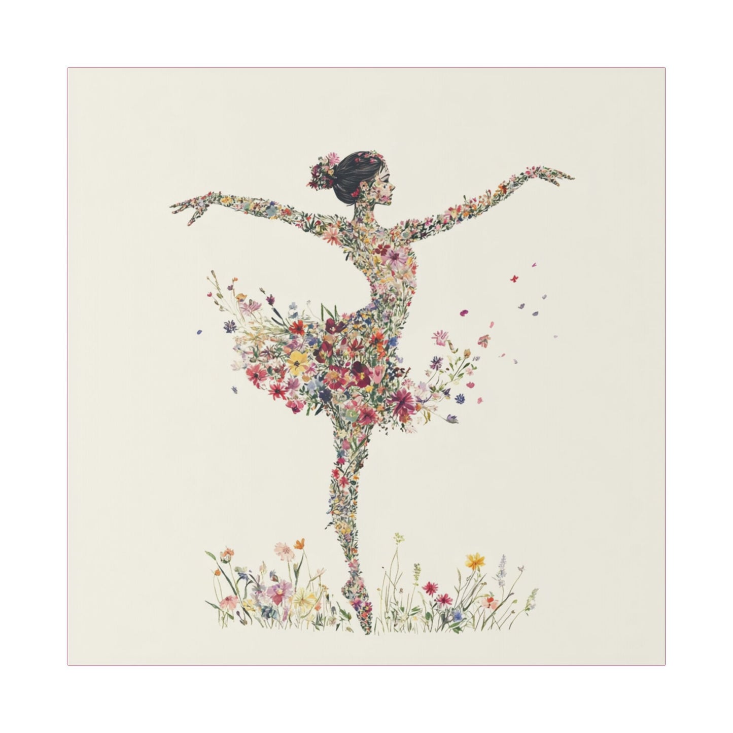 You Belong Among the Wild Flowers - On Point - Painting on Canvas