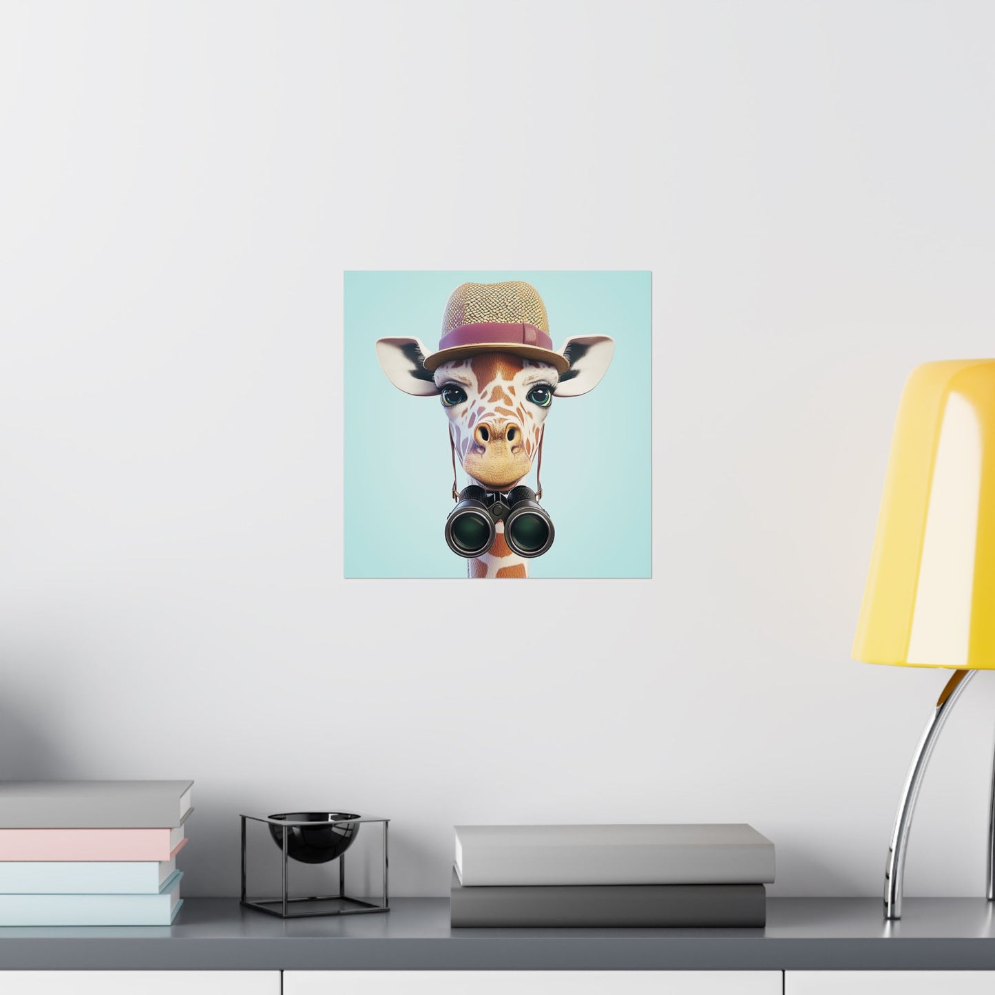 Adventure Awaits - His & Hers Giraffe Fine Art Prints (II) - Whimsical Animals - Wall Art -  Fine Art Prints - Home Décor