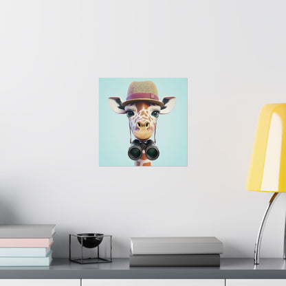 Adventure Awaits - His & Hers Giraffe Fine Art Prints (II) - Whimsical Animals - Wall Art -  Fine Art Prints - Home Décor