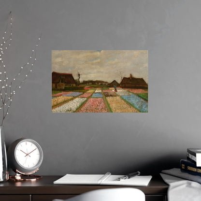 Flower Beds in Holland - Van Gogh Fine Art Poster