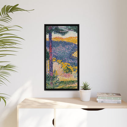 Valley with Fir Shade on the Mountain - Museum Collection - Framed Canvas Print