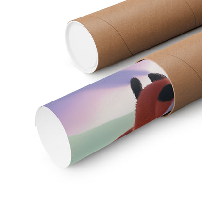 Playful Fox  - Whimsical Animals Wall Art - Cute Animal Posters -  Love Foxes - Vertical Poster