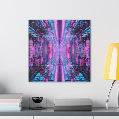 Quantum Glitch on Canvas