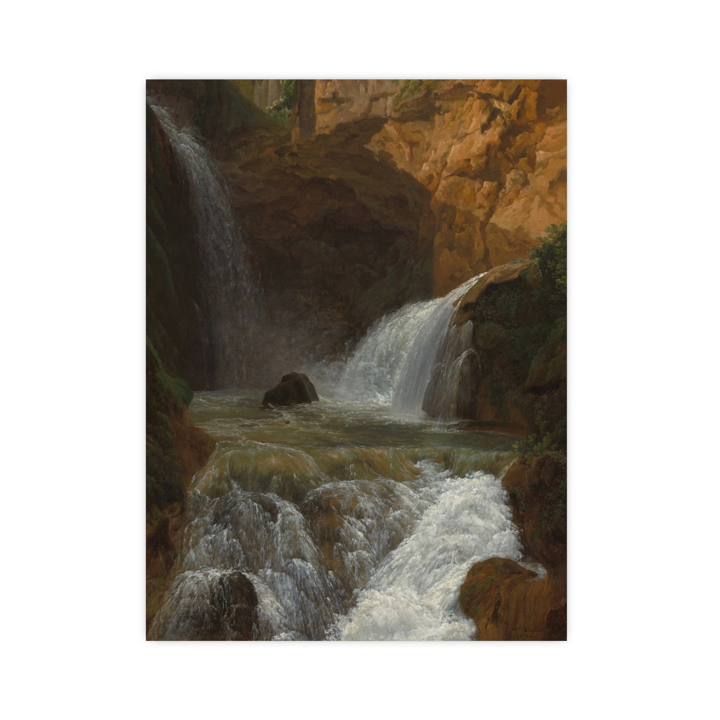 Waterfalls at Tivoli - Italian Landscape Fine Art Poster