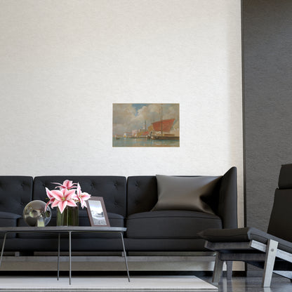 Shipping Along the Molo Venice - Canaletto Fine Art Poster