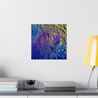 Lion Heart - Fine Art Print - Whimsical Animals - Nature Posters - Vibrant Wall Art for Animal Lovers