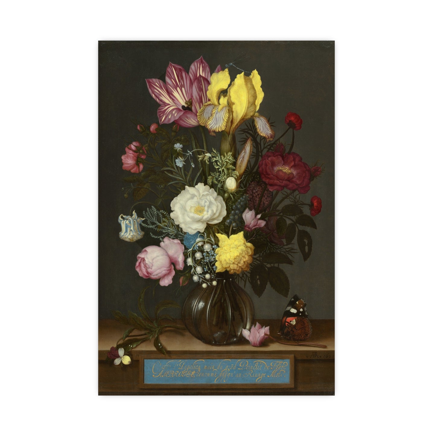 Bouquet of Flowers in a Glass Vase - Dutch Masters Fine Art Poster