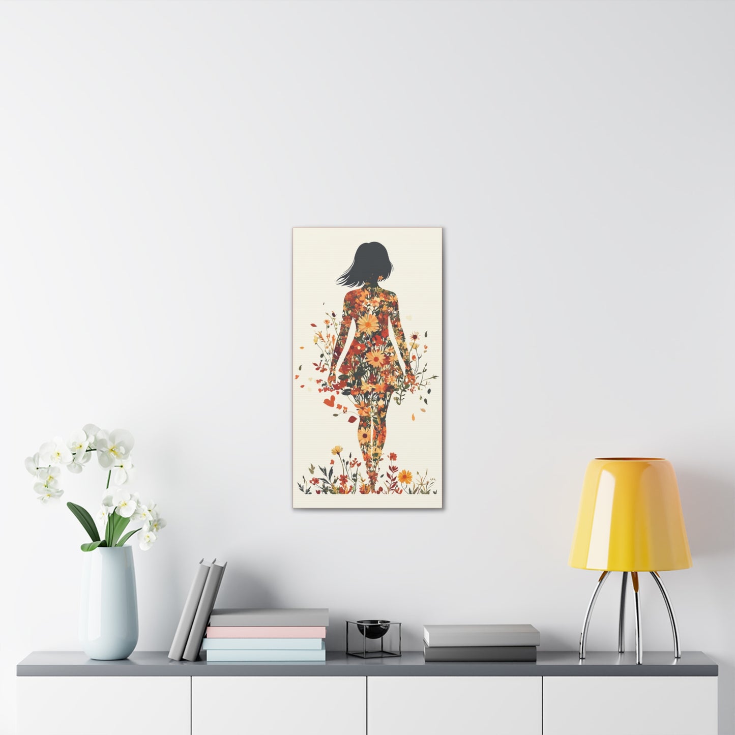 You Belong Among the Wildflowers  - Flower Girl - Print on Canvas
