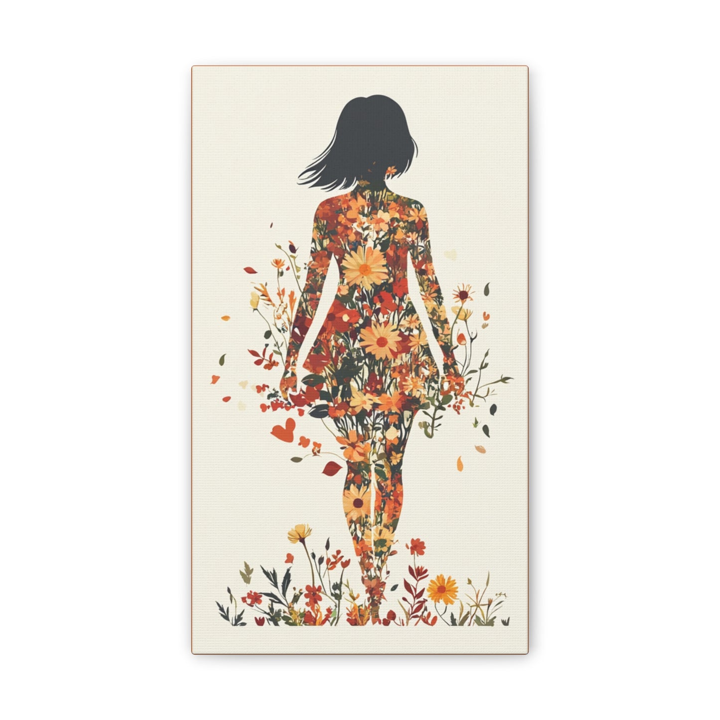 You Belong Among the Wildflowers  - Flower Girl - Print on Canvas