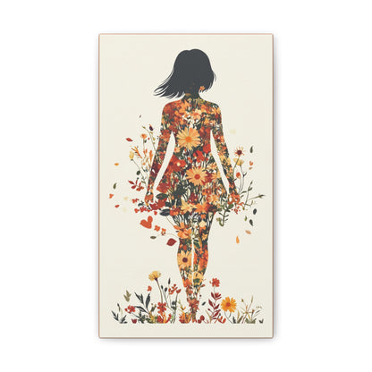 You Belong Among the Wildflowers  - Flower Girl - Print on Canvas