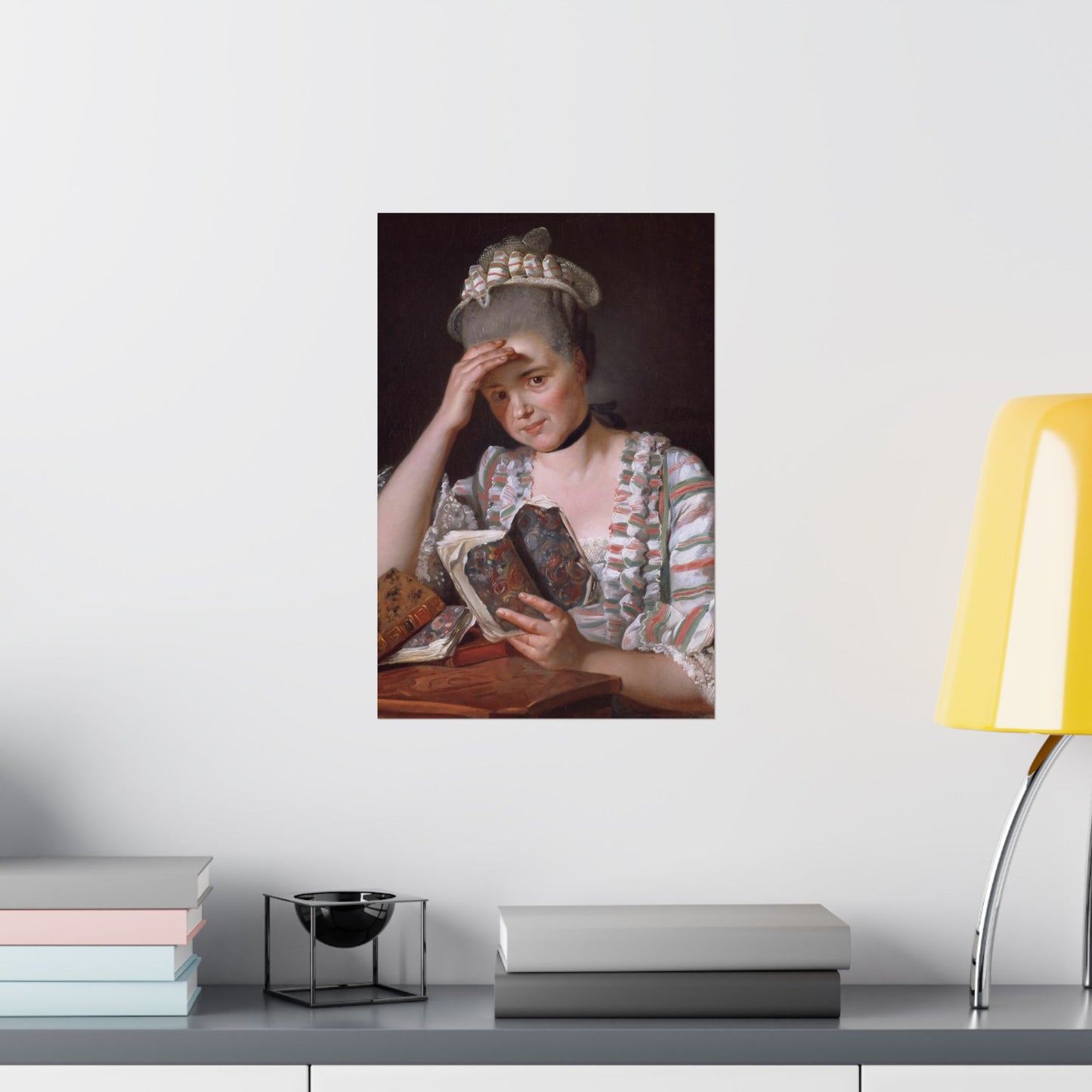 Classic Portrait - Fine Art Print - Matte Vertical Poster - Timeless Literary Woman - Art for Home Décor