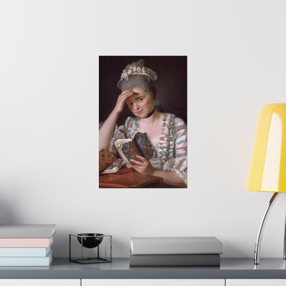 Classic Portrait - Fine Art Print - Matte Vertical Poster - Timeless Literary Woman - Art for Home Décor