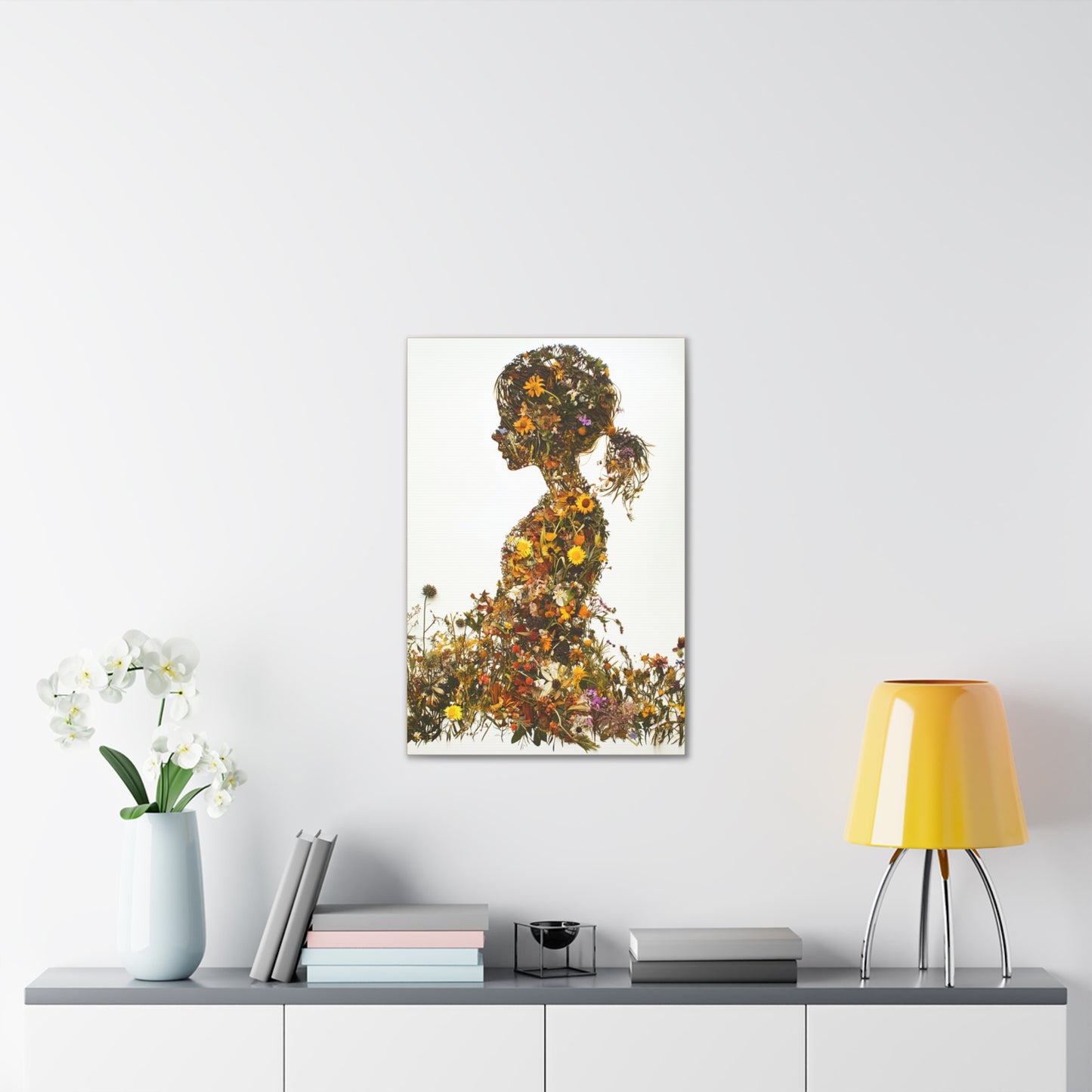 Summers Gone By - Wildflowers Fine Art Print on Canvas