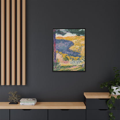 Valley with Fir Shade on the Mountain - Museum Collection - Framed Canvas Print