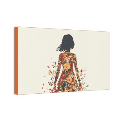 You Belong Among the Wildflowers  - Flower Girl - Print on Canvas