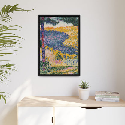 Valley with Fir Shade on the Mountain - Museum Collection - Framed Canvas Print