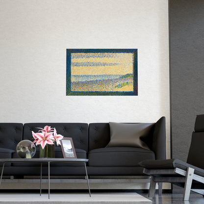Seascape at Gravelines - Seurat Pointillist Fine Art Poster