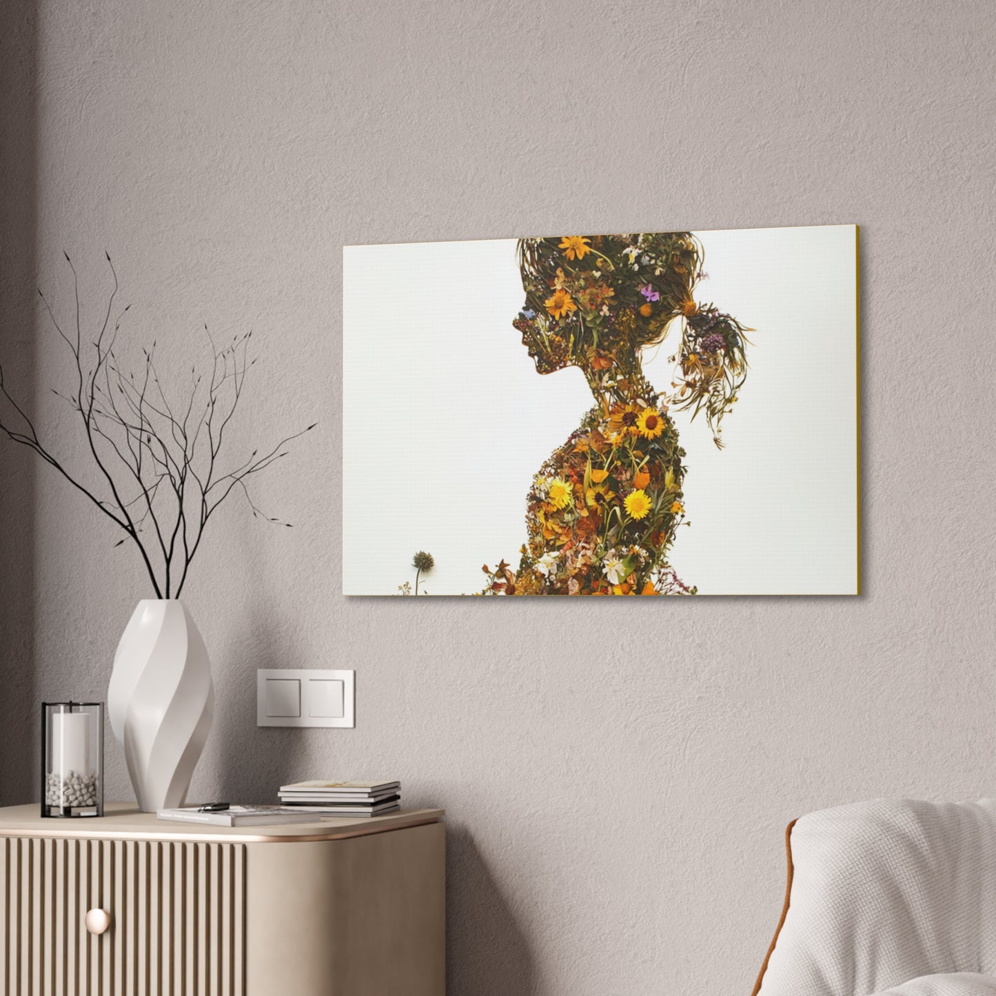 Summers Gone By - Wildflowers Fine Art Print on Canvas