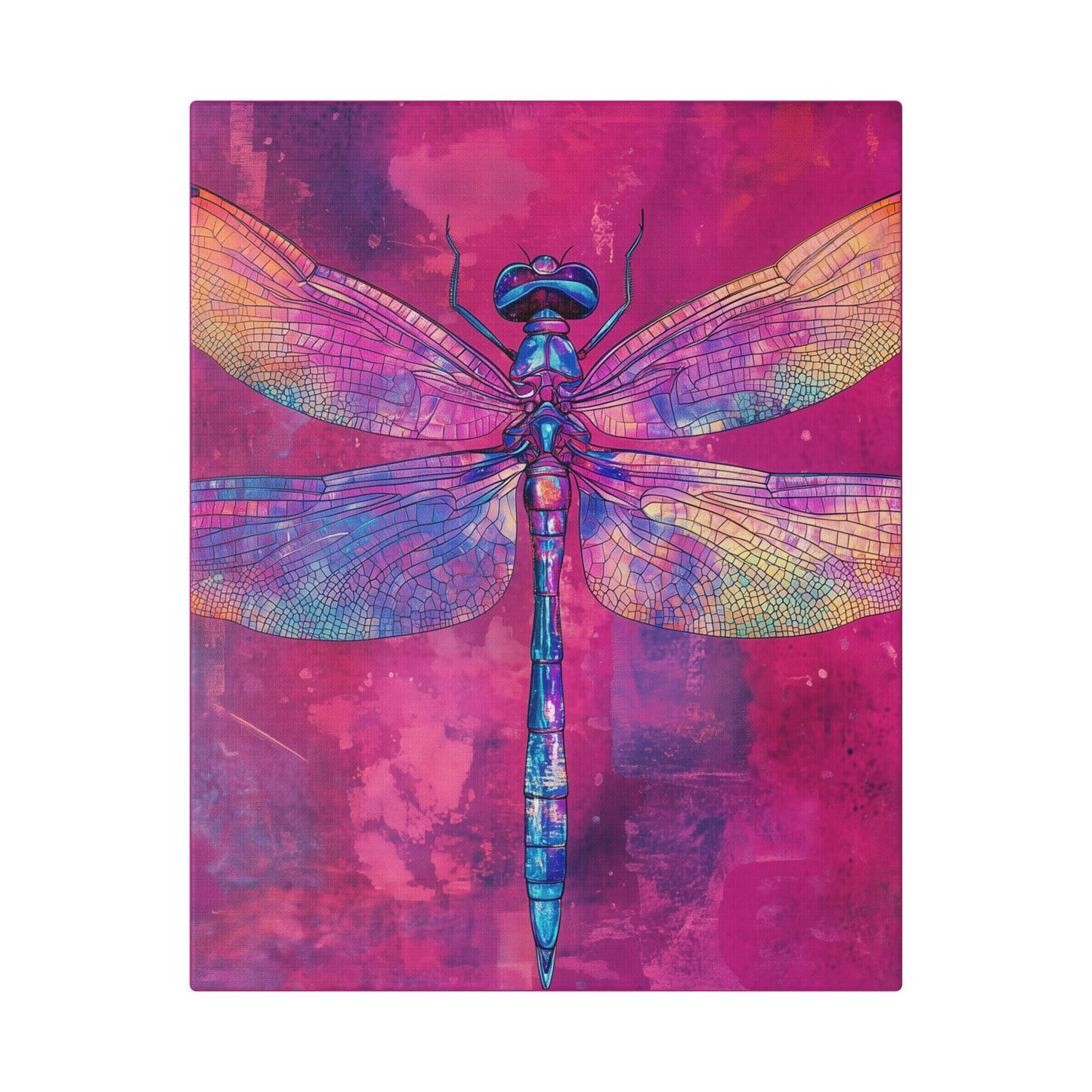 Vibrant Dragonfly - Secret Garden Series -  Fine Art Print on Canvas