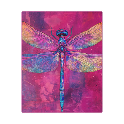 Vibrant Dragonfly - Secret Garden Series -  Fine Art Print on Canvas