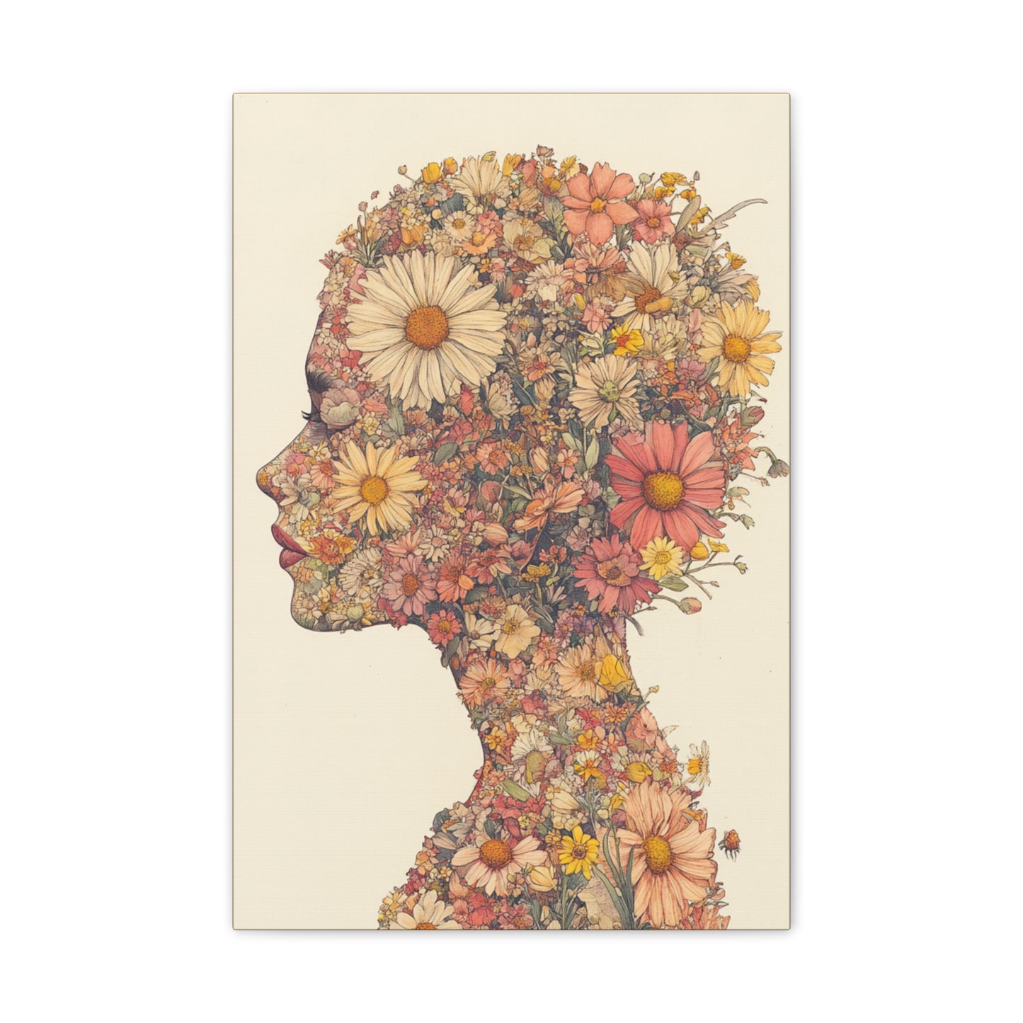 And So She Grew on Canvas