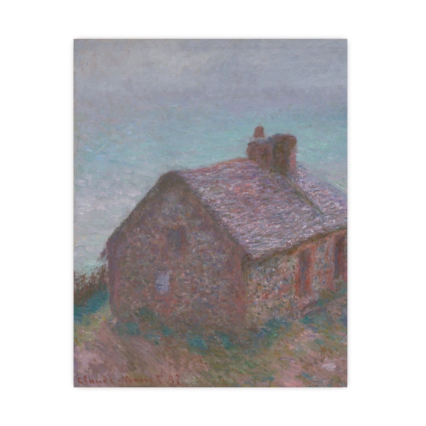 The Customs House at Varengeville - Monet Fine Art Poster
