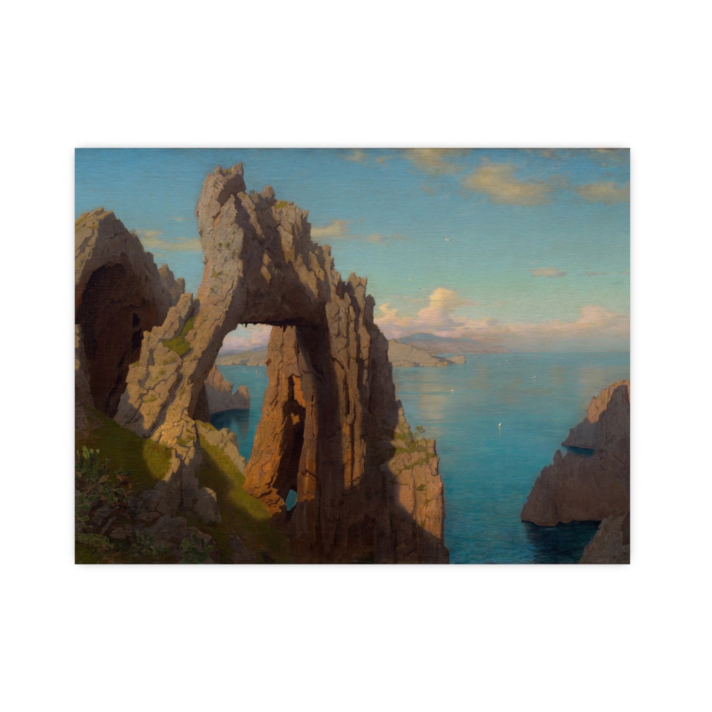Natural Arch at Capri - Italian Coast Fine Art Poster