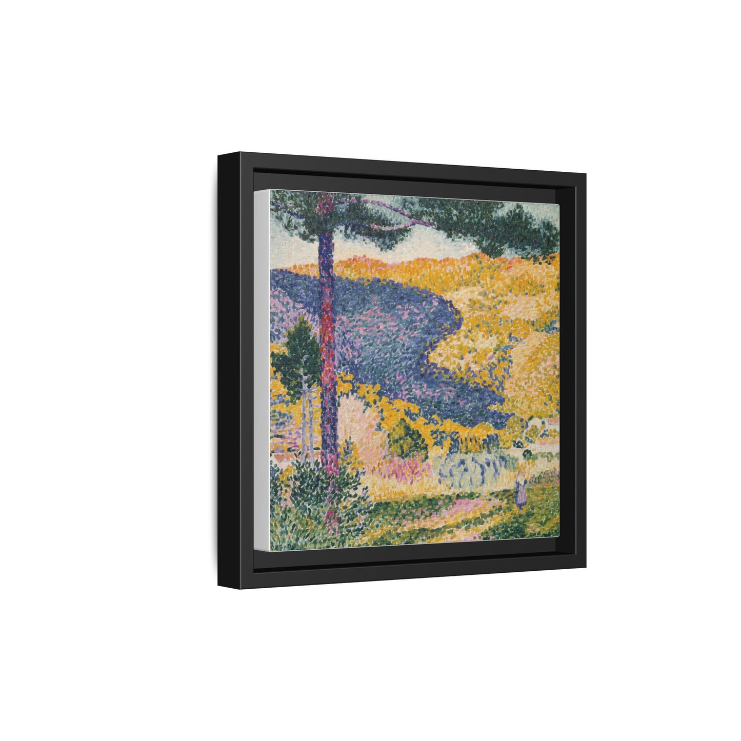 Valley with Fir Shade on the Mountain - Museum Collection - Framed Canvas Print