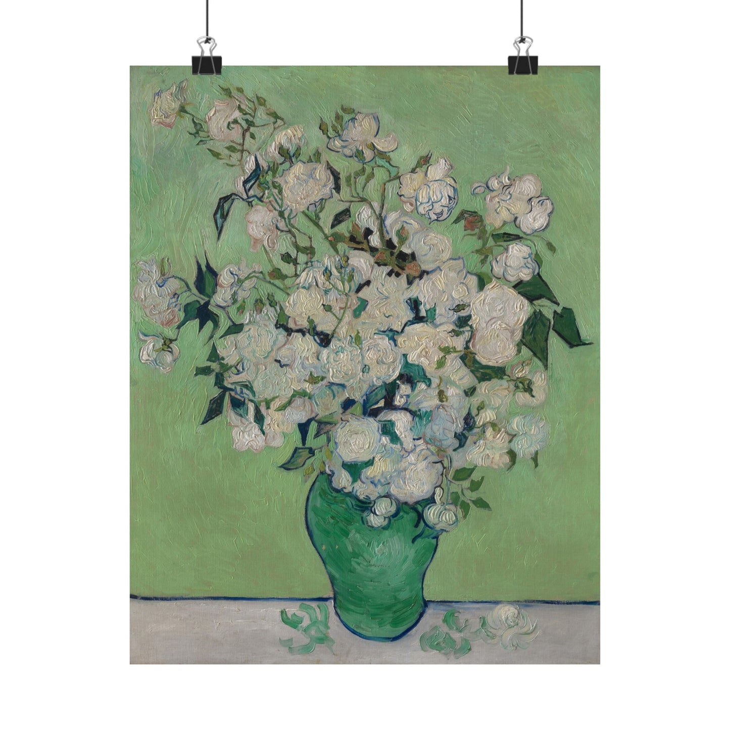 Van Gogh- Fine Art Prints - Reproduction - Flowers in a Vase - Floral Vertical Poster - Artistic Home Décor for Nature Lovers