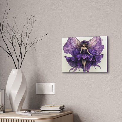 A Violet Affair - Fairies & Flowers Collection - Wall Art - on Canvas