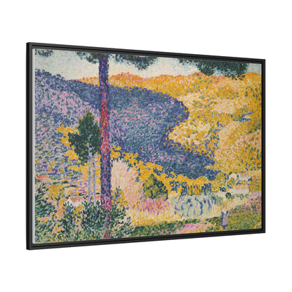 Valley with Fir Shade on the Mountain - Museum Collection - Framed Canvas Print