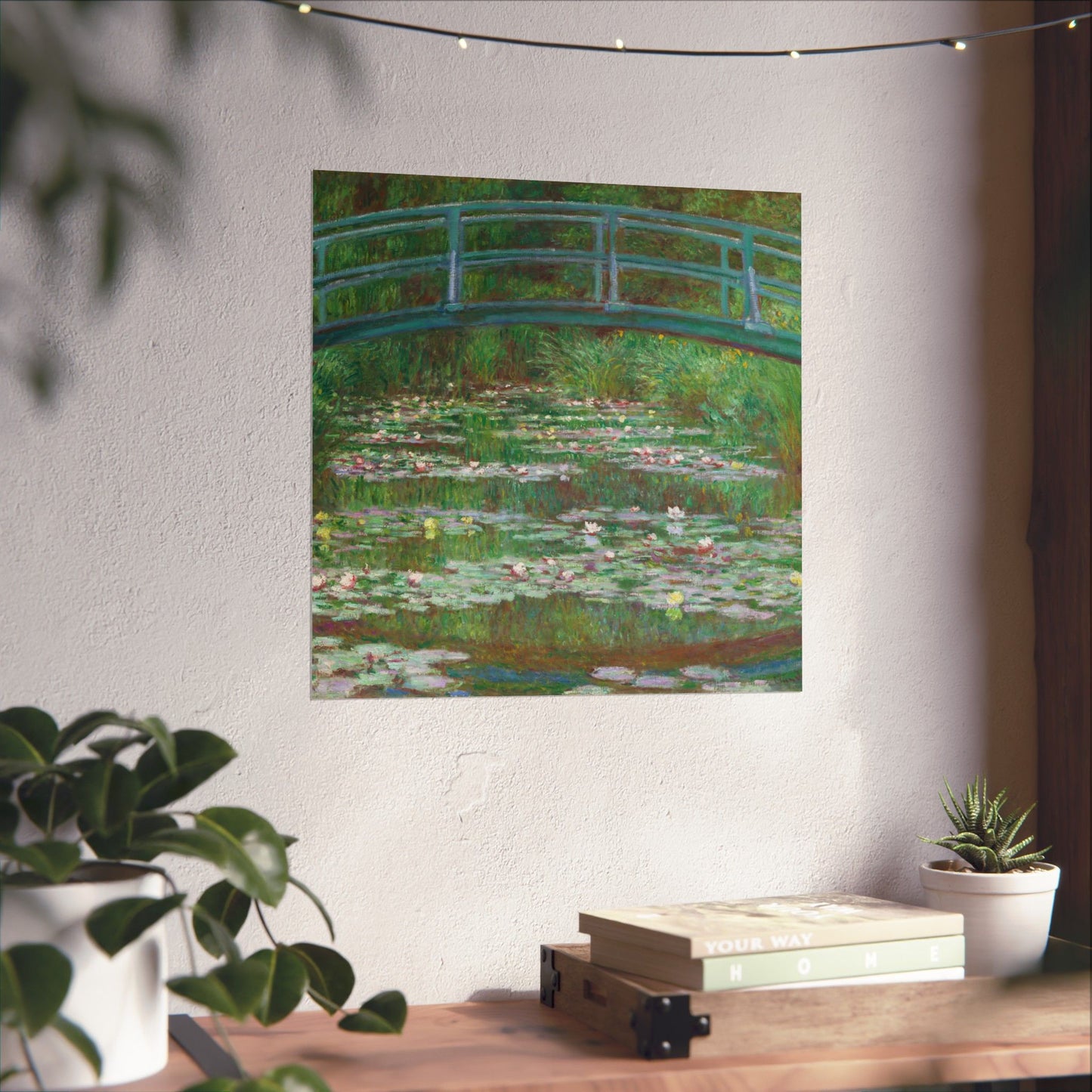 Claude Monet - Japanese Foot Bridge Fine Art Canvas Print