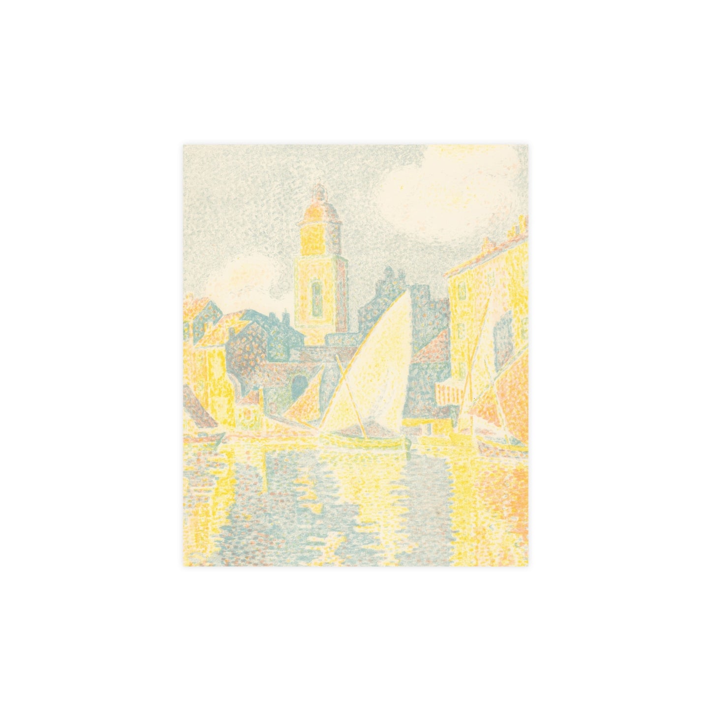 Port of Saint-Tropez - Signac Pointillist Fine Art Poster