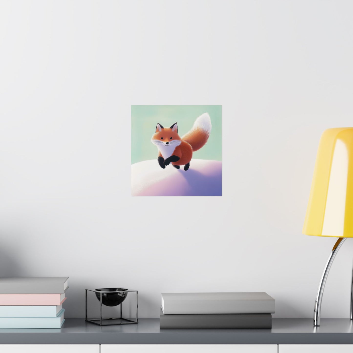 Playful Fox  - Whimsical Animals Wall Art - Cute Animal Posters -  Love Foxes - Vertical Poster