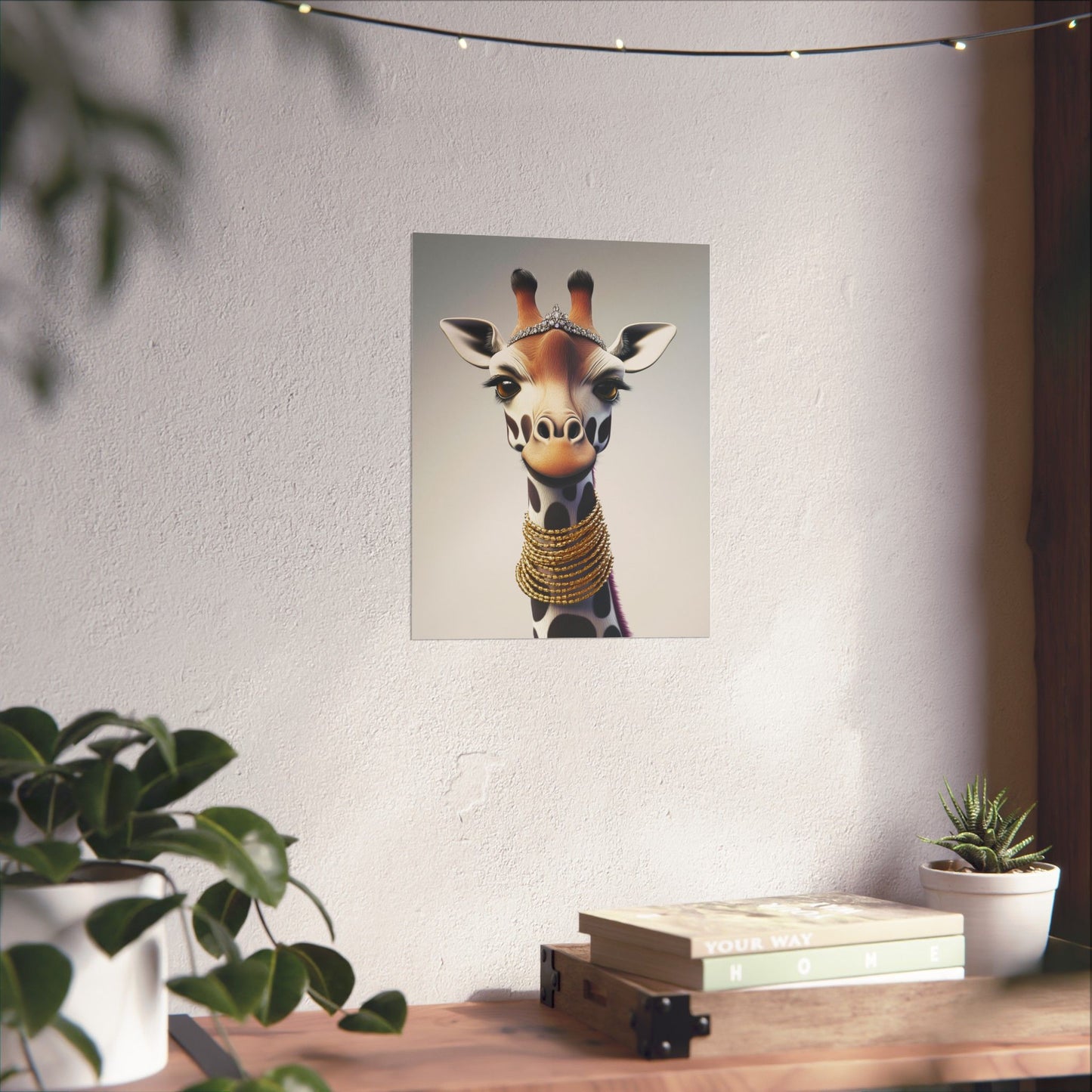 Adventure Awaits - His & Hers Giraffe Fine Art Prints (A) - Whimsical Animals - Home Décor - Wedding Gift