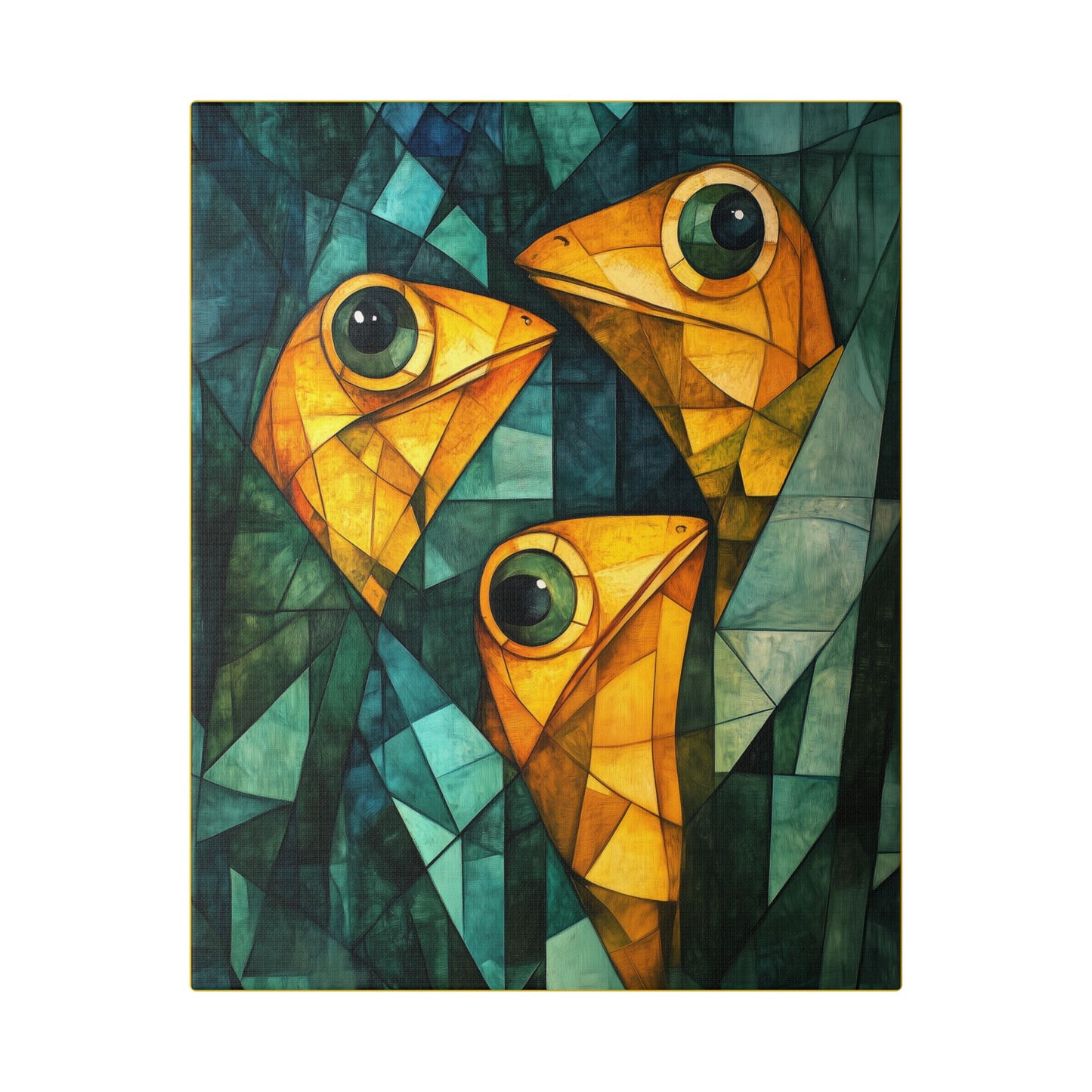 If We Don't Move Maybe They Won't See Us - Garden Friends - Fine Art Print on Canvas