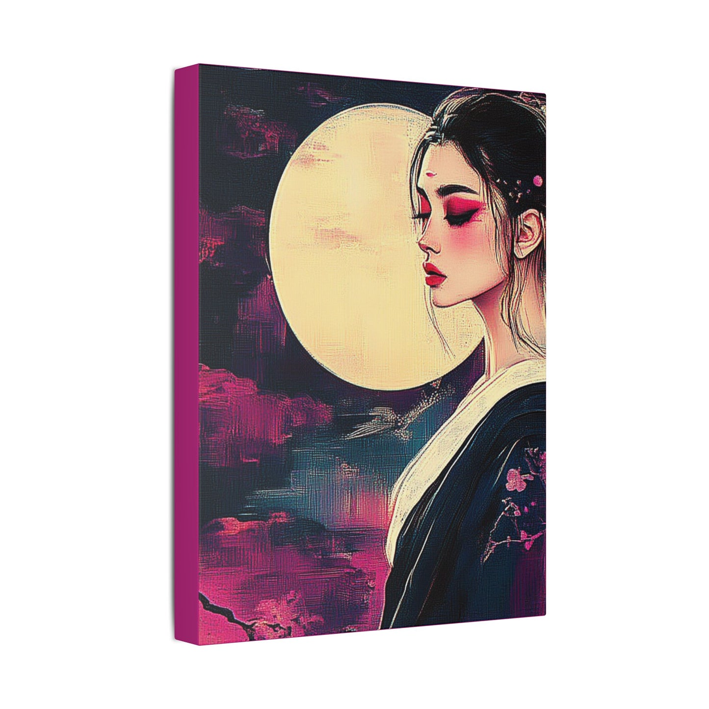 Magenta Moon - Fine Art Print on Canvas