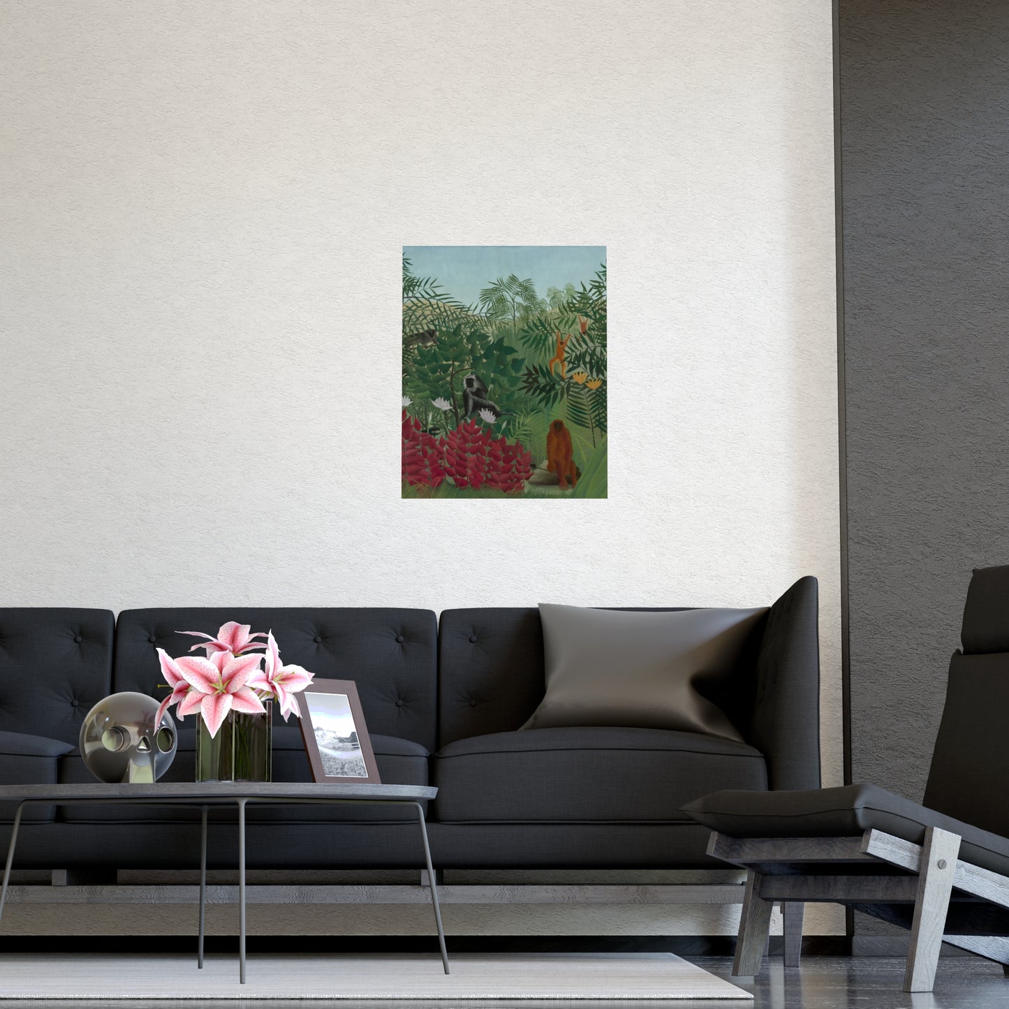 Tropical Forest with Monkeys - Rousseau Fine Art Poster