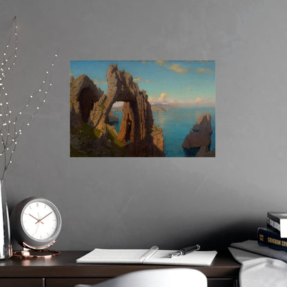 Natural Arch at Capri - Italian Coast Fine Art Poster