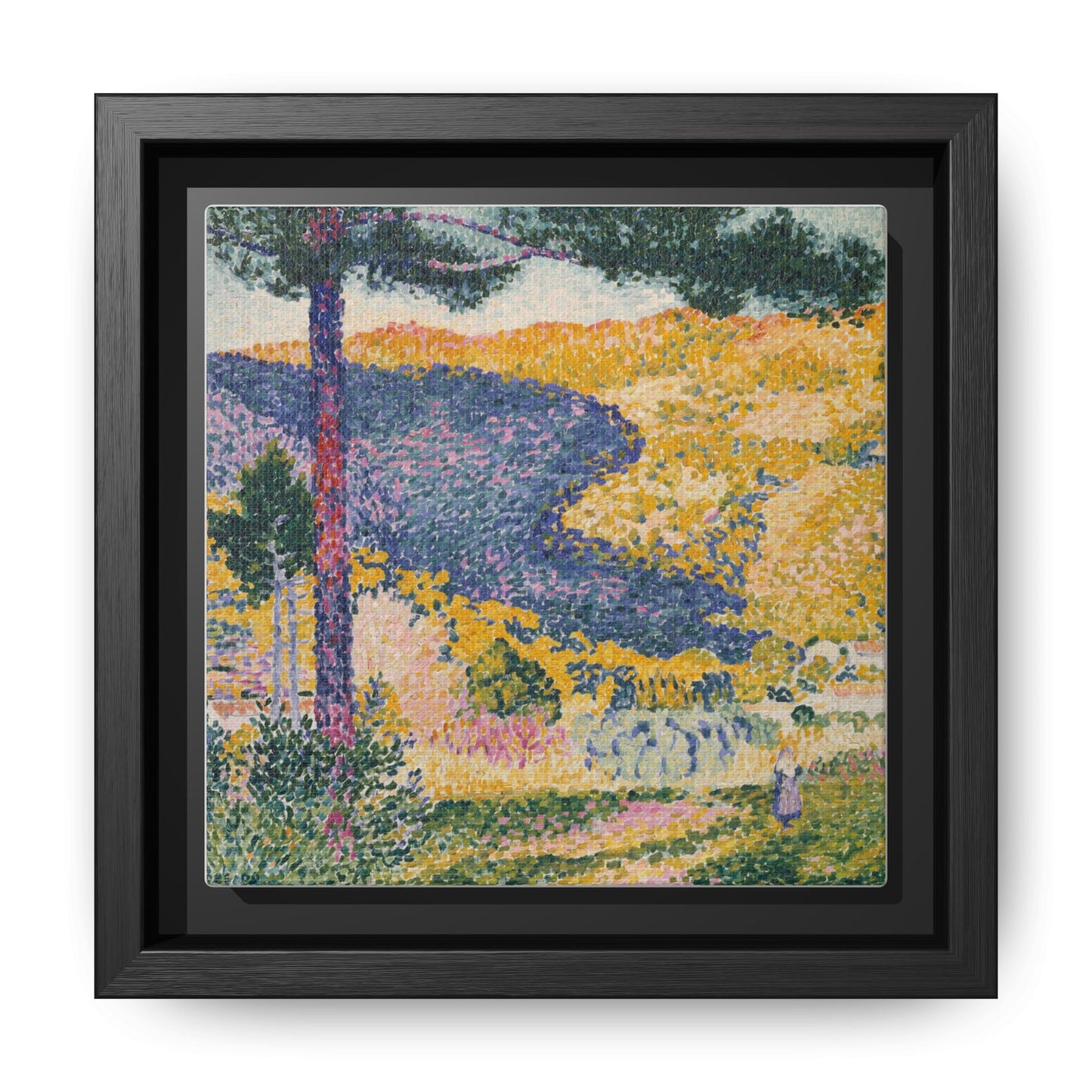 Valley with Fir Shade on the Mountain - Museum Collection - Framed Canvas Print
