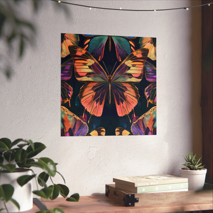 Vibrant Boho Butterflies Fine Art Pint - Matte Poster - Colorful Wall Art for Nature Lovers