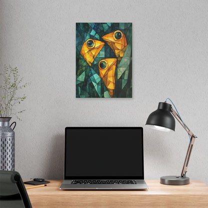 If We Don't Move Maybe They Won't See Us - Garden Friends - Fine Art Print on Canvas