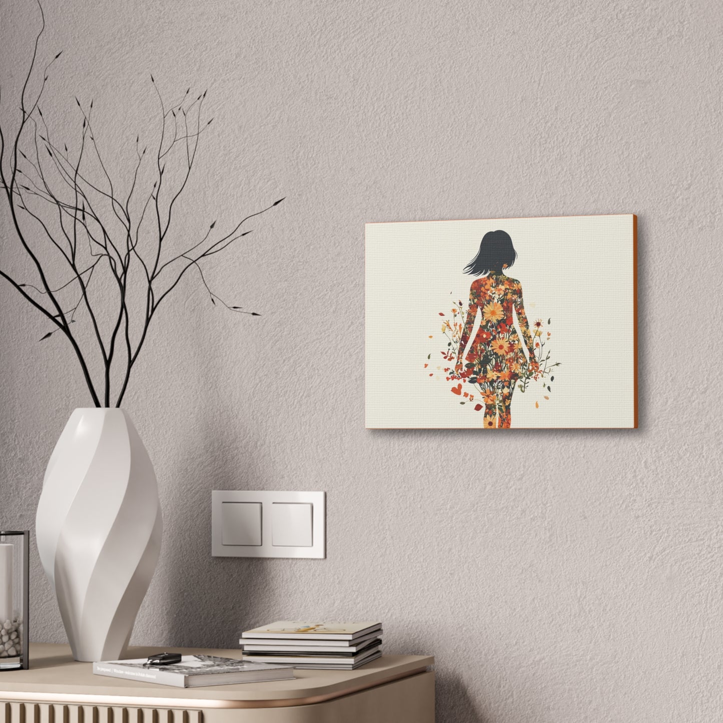 You Belong Among the Wildflowers  - Flower Girl - Print on Canvas