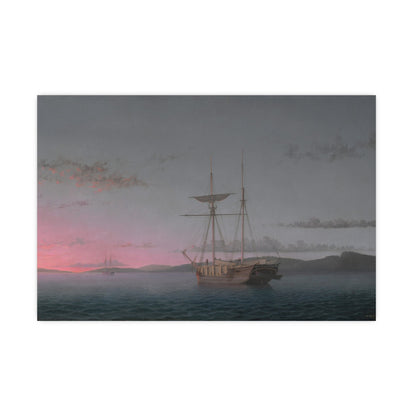 Lumber Schooners at Evening Penobscot Bay - Maritime Fine Art Poster